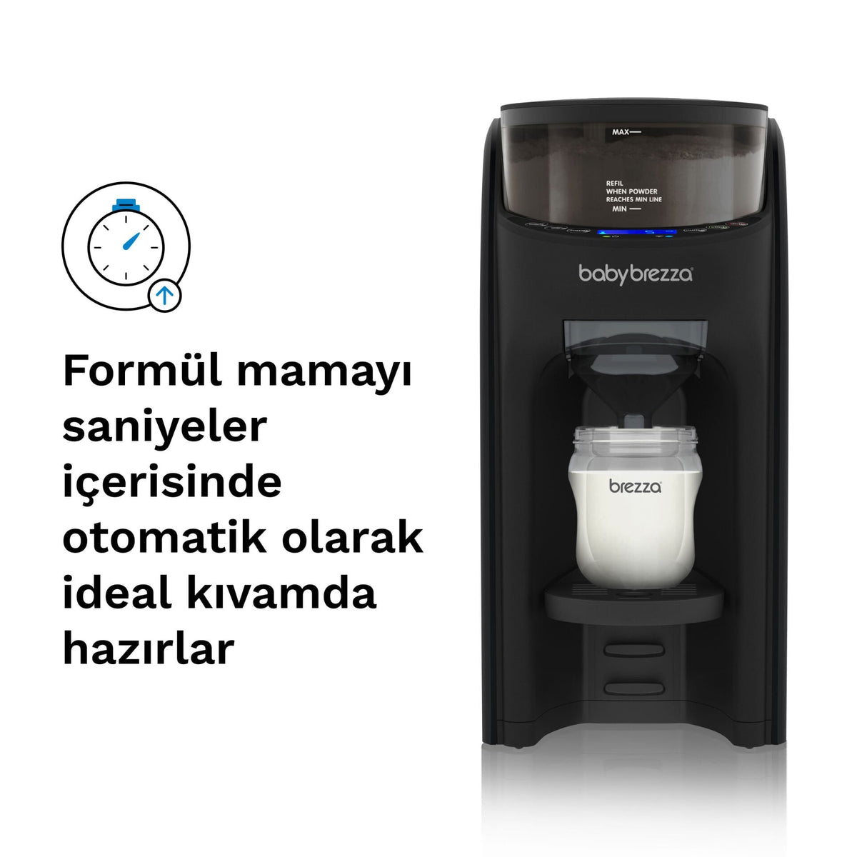 Formula Pro Advanced Siyah Otomatik Bebek Mama Yapma Makinesi