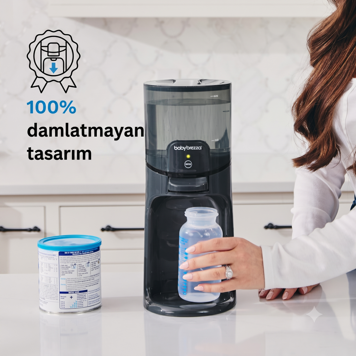 Instant Warmer Siyah Bebek Mama Suyu Otomatı ve Biberon Suyu Isıtıcısı