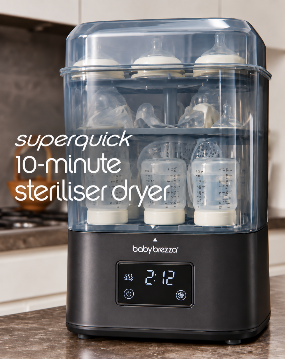 Videoyu yükle: SuperQuick Hızlı Sterilizatör &amp; Kurutucu Siyah